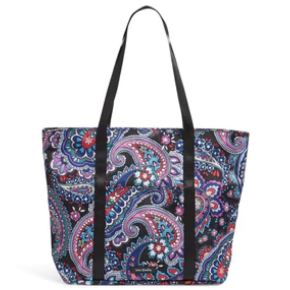Vera Bradley Lighten Up Vera Tote Bag Haymarket Paisley - Picture 2 of 7